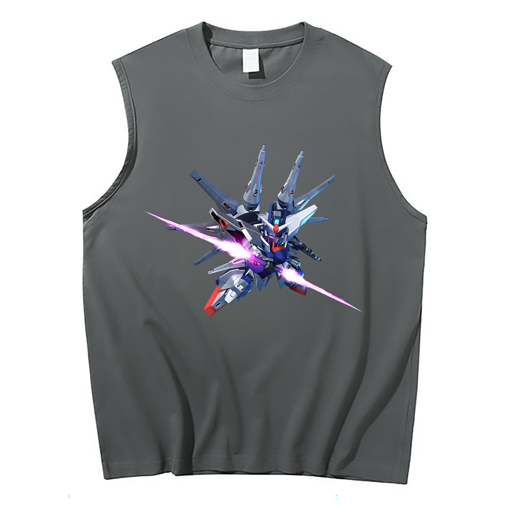 （画像用） 機動戦士ガンダム Mobile Suit Gundam コットン100％タンクトップ（フロントプリント）